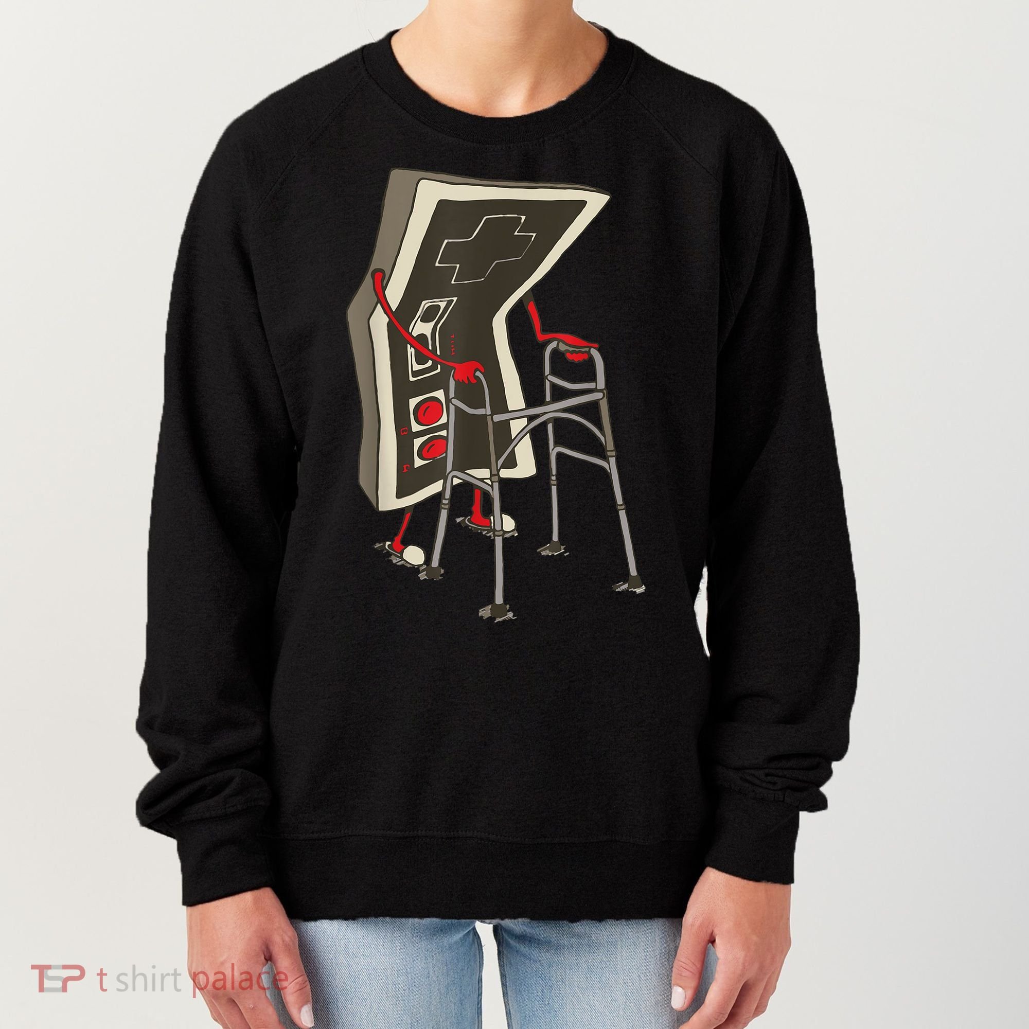 Old Gamer Gift Retro Video Game Old Gamer Gift Women's Sweatshirt