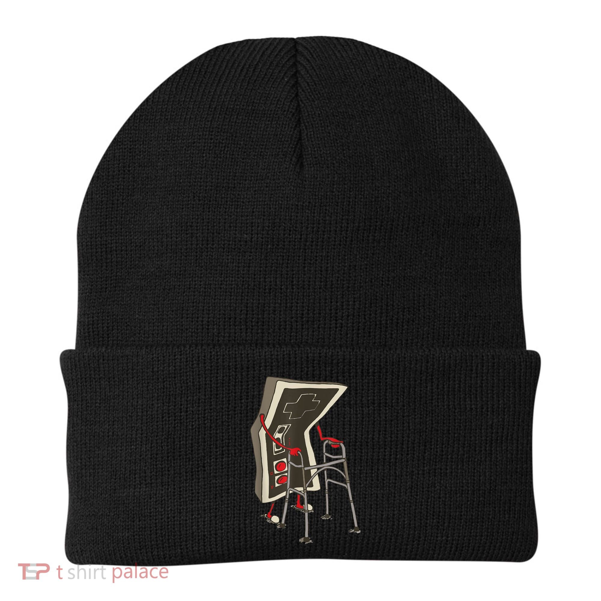 Old Gamer Gift Retro Video Game Old Gamer Gift Beanie