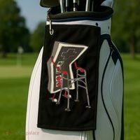Old Gamer Gift Retro Video Game Old Gamer Gift Golf Towel thumb 2