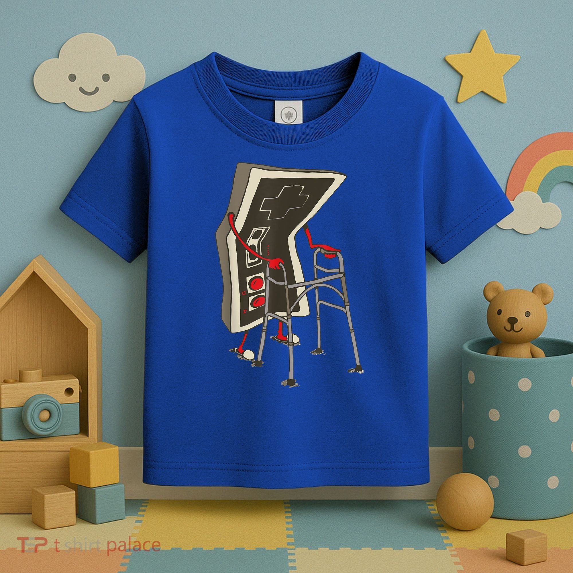 Old Gamer Gift Retro Video Game Old Gamer Gift Toddler T-Shirt