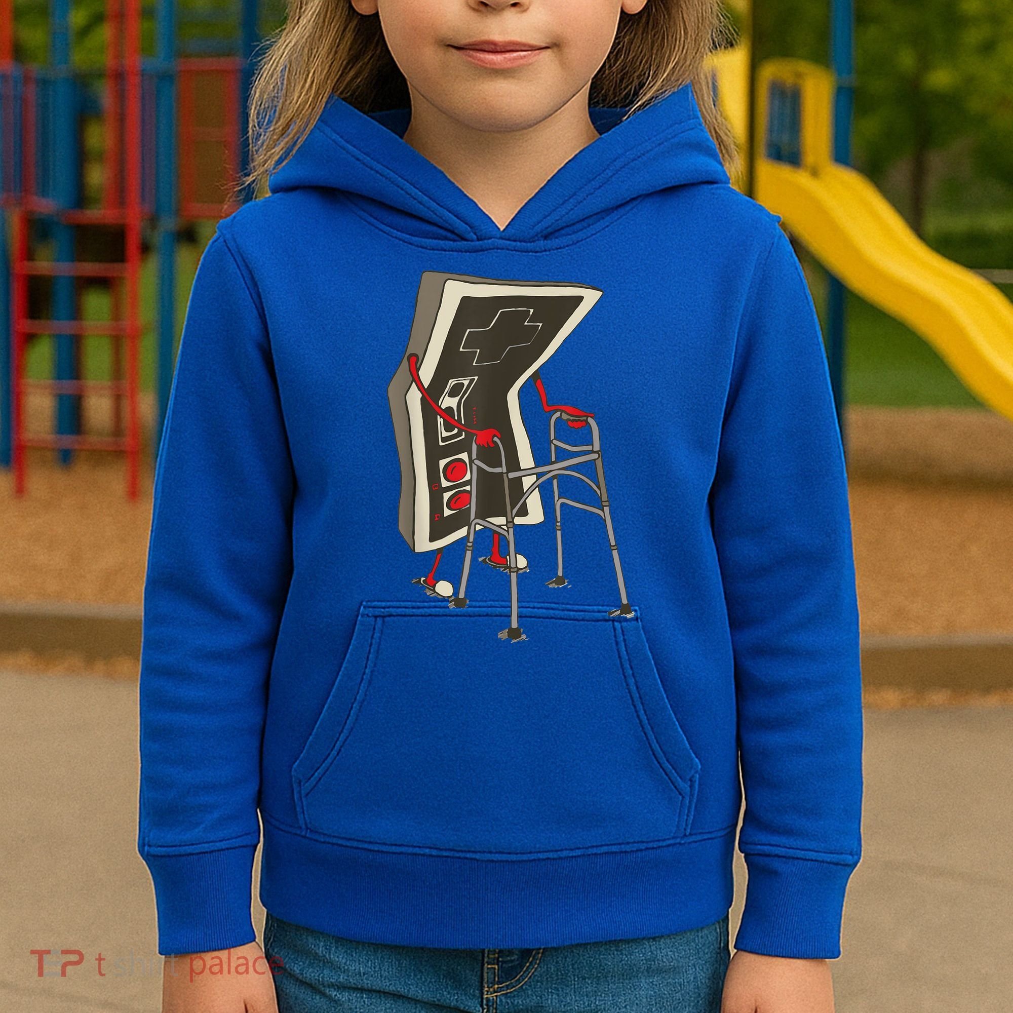 Old Gamer Gift Retro Video Game Old Gamer Gift Kids Hoodie