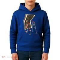Old Gamer Gift Retro Video Game Old Gamer Gift Kids Hoodie thumb 4