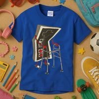 Old Gamer Gift Retro Video Game Old Gamer Gift Kids T-Shirt thumb 3