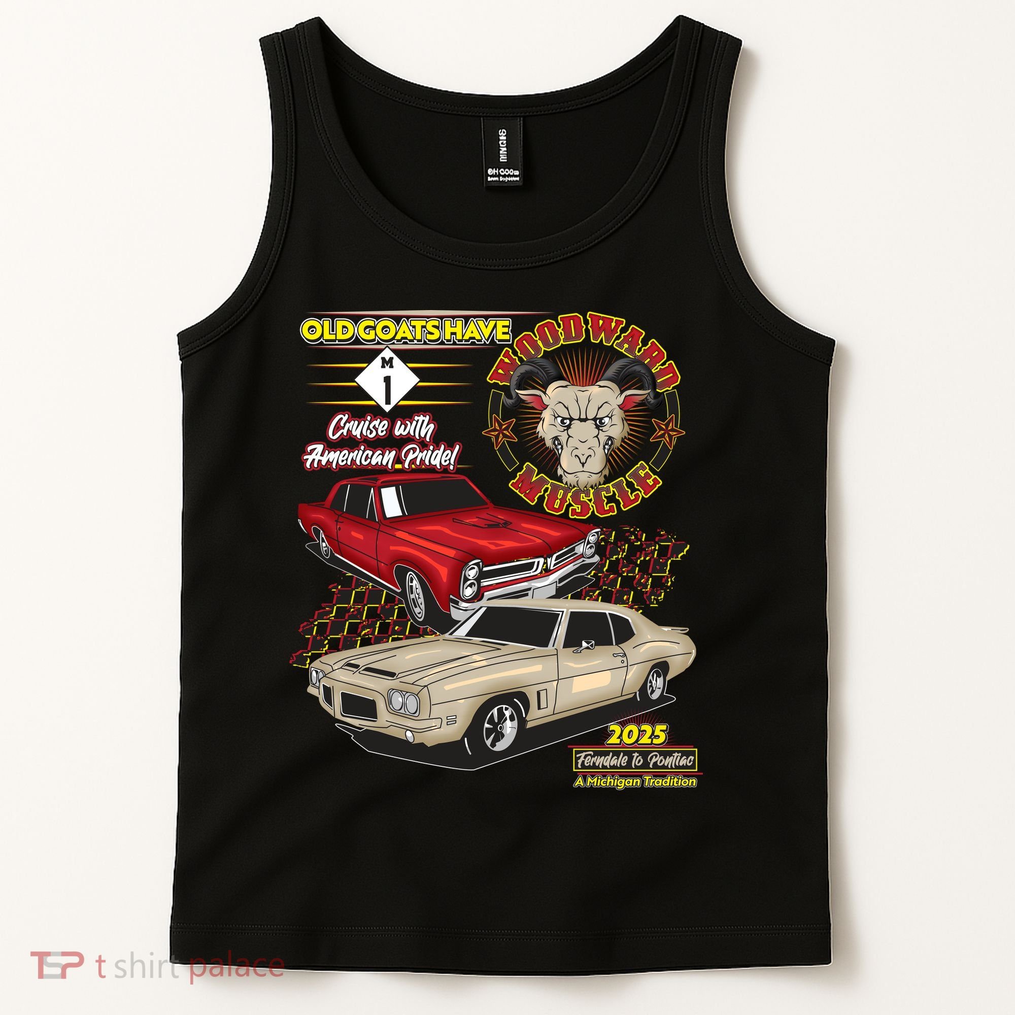 Old Goats Have Woodward Muscle 2025 Tank Top