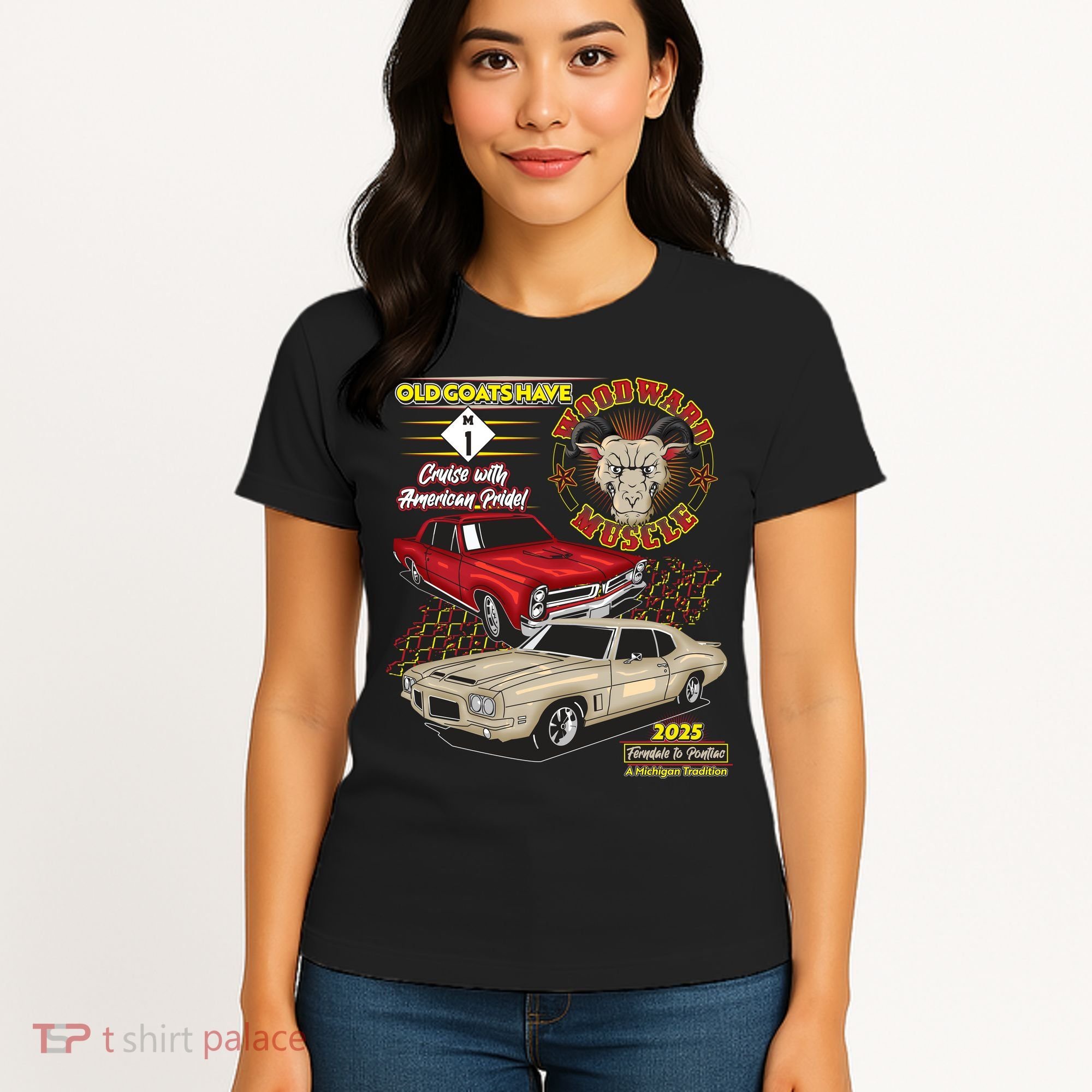 Old Goats Have Woodward Muscle 2025 Women's T-Shirt