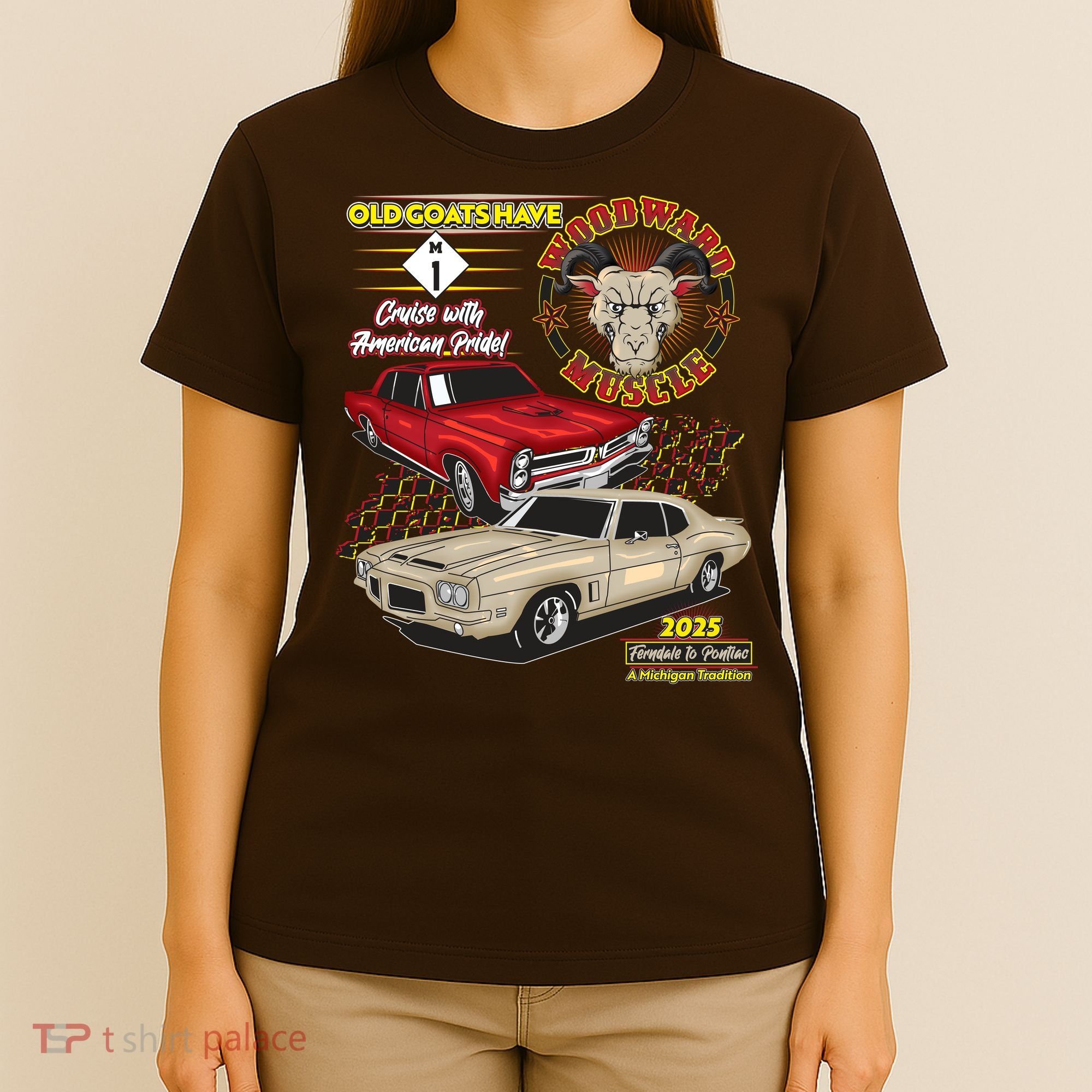 Old Goats Have Woodward Muscle 2025 T-Shirt