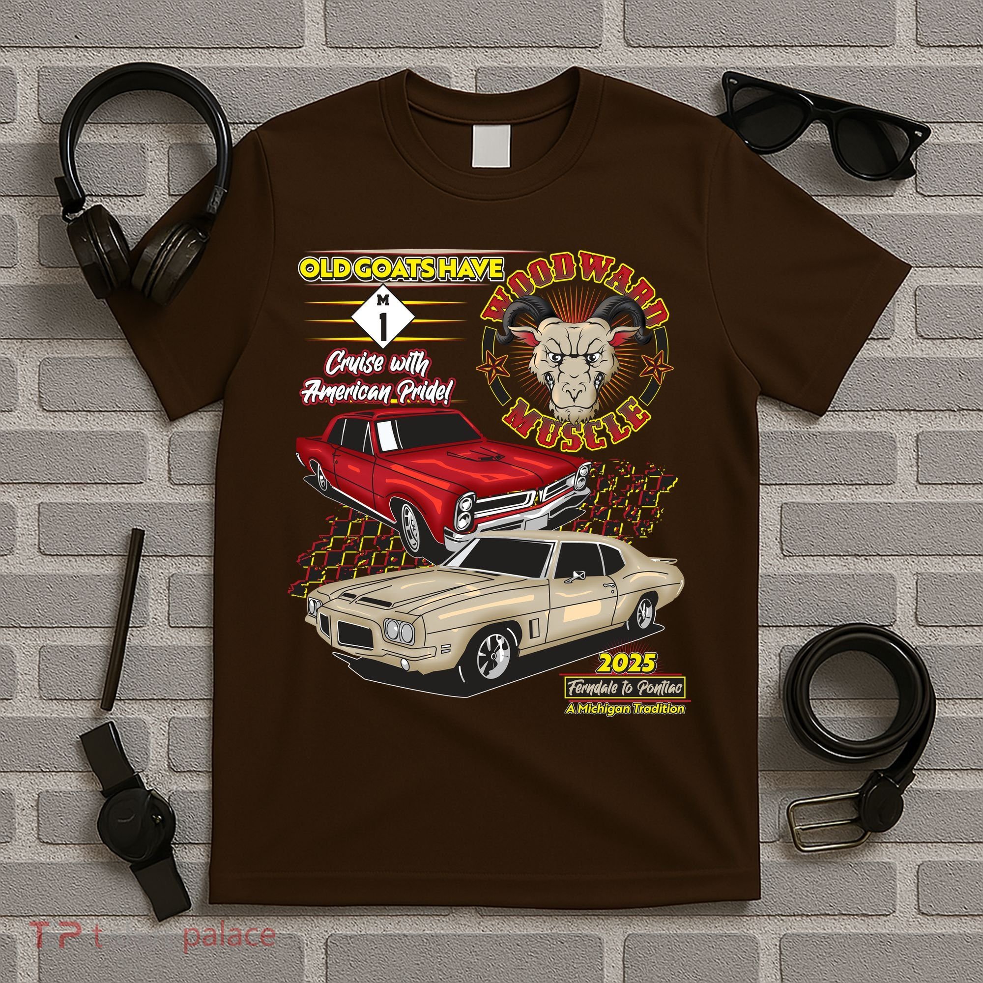 Old Goats Have Woodward Muscle 2025 T-Shirt
