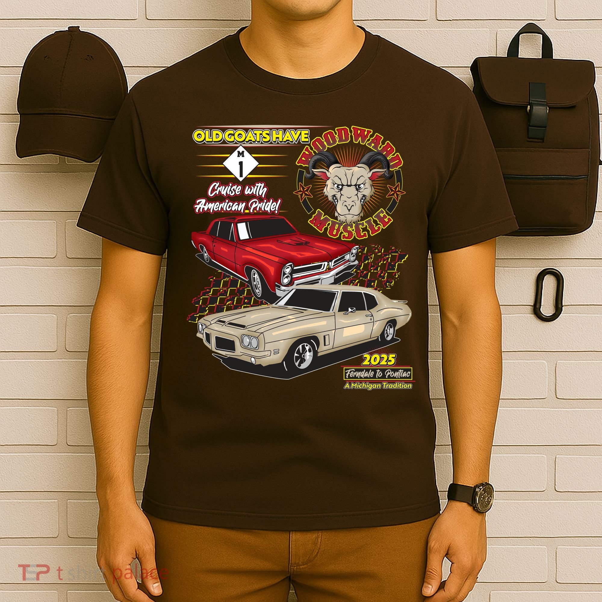 Old Goats Have Woodward Muscle 2025 T-Shirt