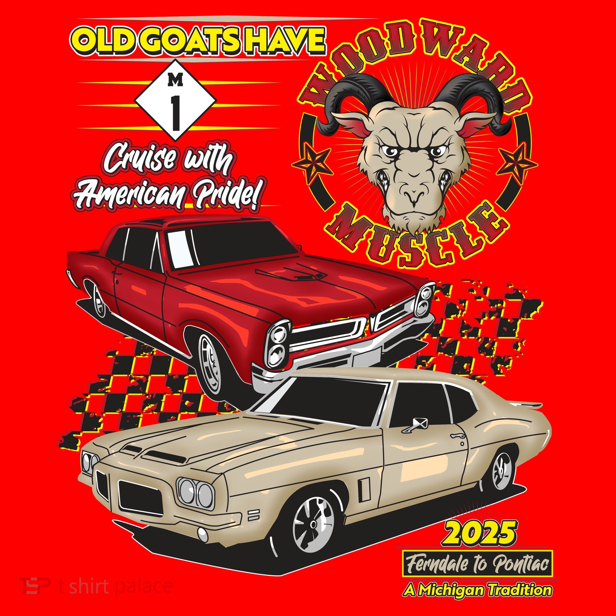 Old Goats Have Woodward Muscle 2025 Santa Hat