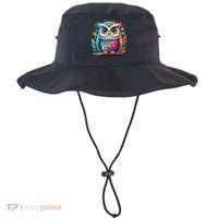 Owl Graphic Owl Artwork Bird Art Animal Owl Funny Gift Bucket Hat thumb 0