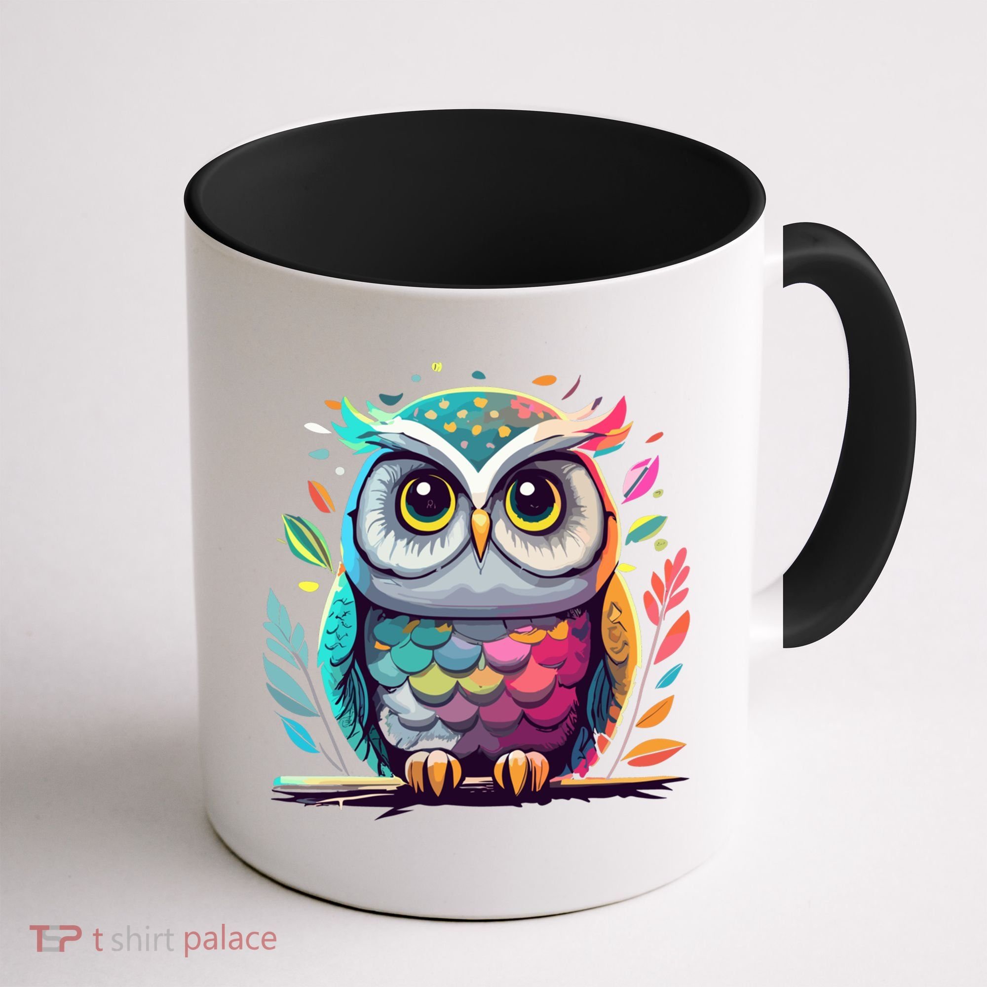 Owl Graphic Owl Artwork Bird Art Animal Owl Funny Gift Coffee Mug