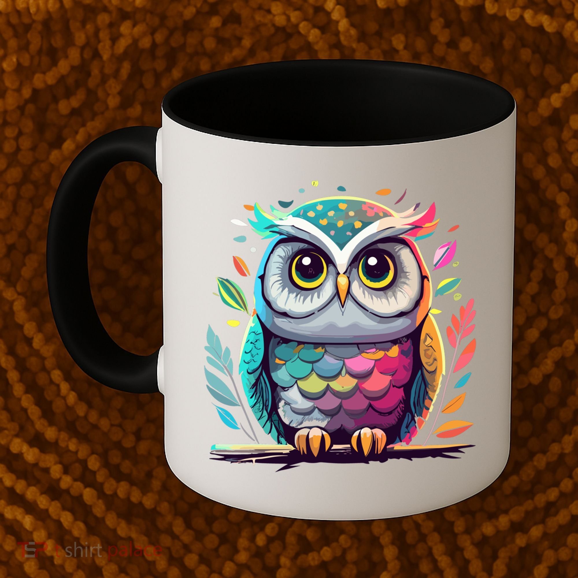 Owl Graphic Owl Artwork Bird Art Animal Owl Funny Gift Coffee Mug