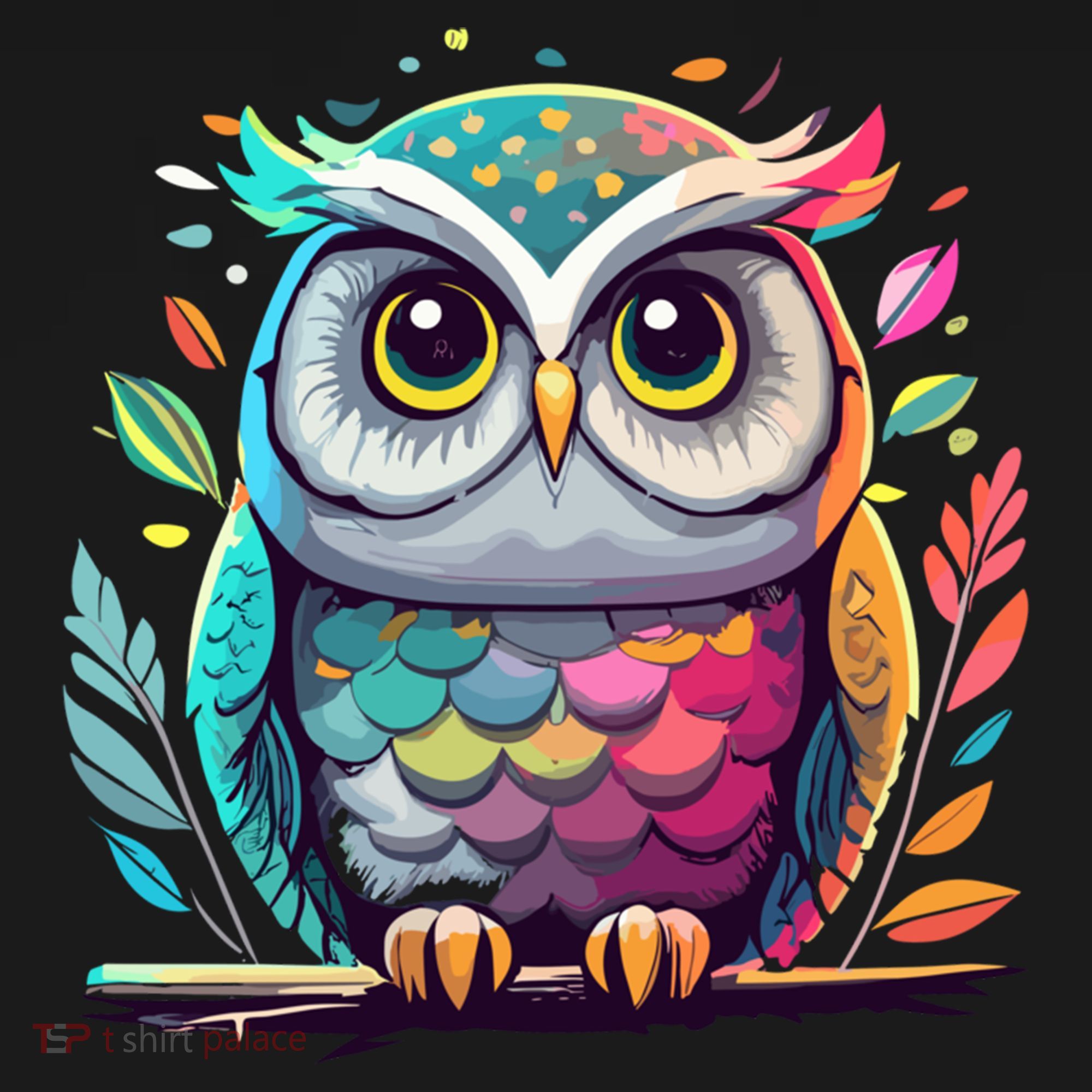 Owl Graphic Owl Artwork Bird Art Animal Owl Funny Gift Ornament