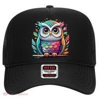 Owl Graphic Owl Artwork Bird Art Animal Owl Funny Gift Hat thumb 0