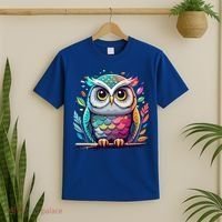 Owl Graphic Owl Artwork Bird Art Animal Owl Funny Gift T-Shirt thumb 2