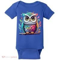 Owl Graphic Owl Artwork Bird Art Animal Owl Funny Gift Baby Bodysuit thumb 0