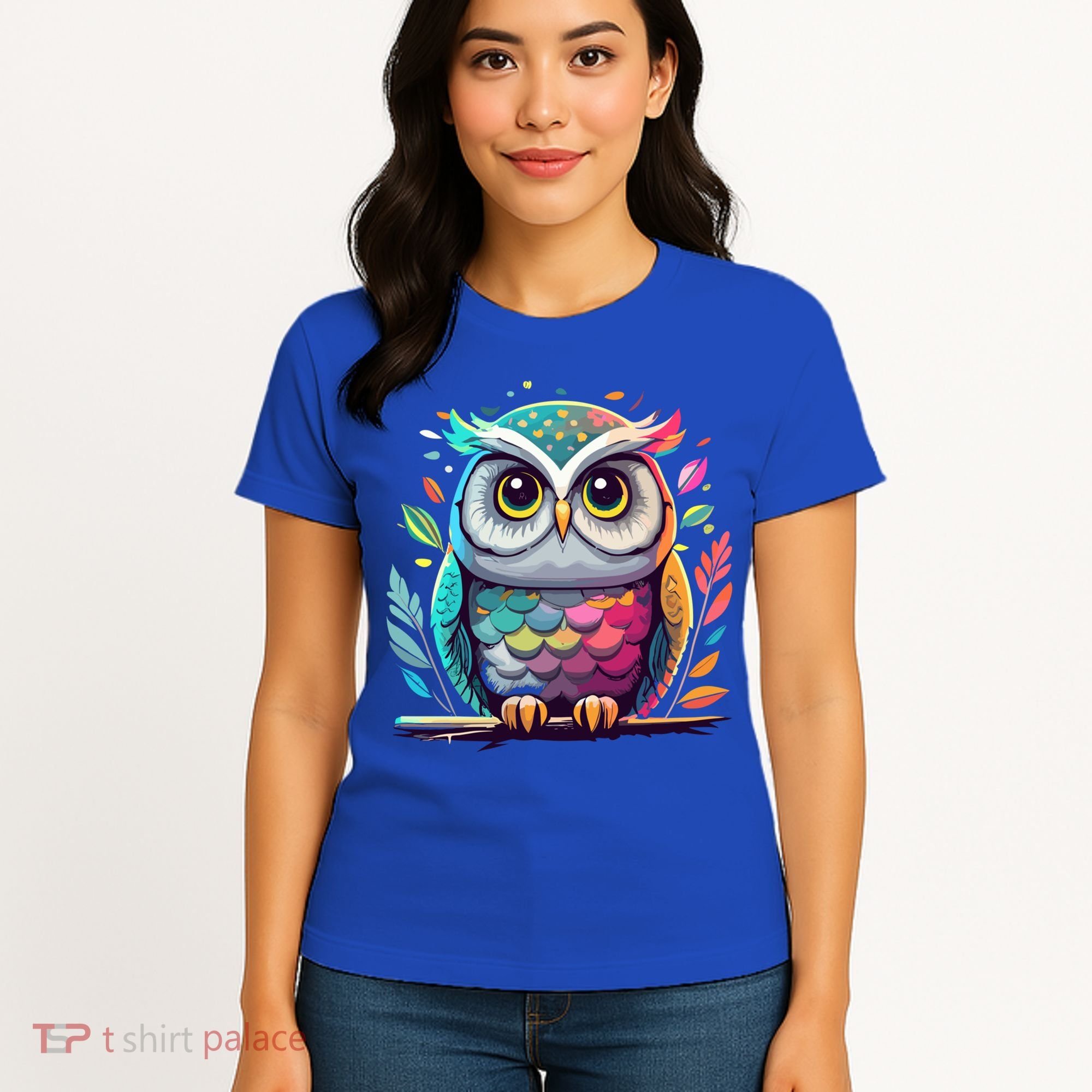 Owl Graphic Owl Artwork Bird Art Animal Owl Funny Gift Women's T-Shirt