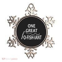 One Great OFishiant Fishing Wedding Officiant Pastor Gift Premium Ornament thumb 0