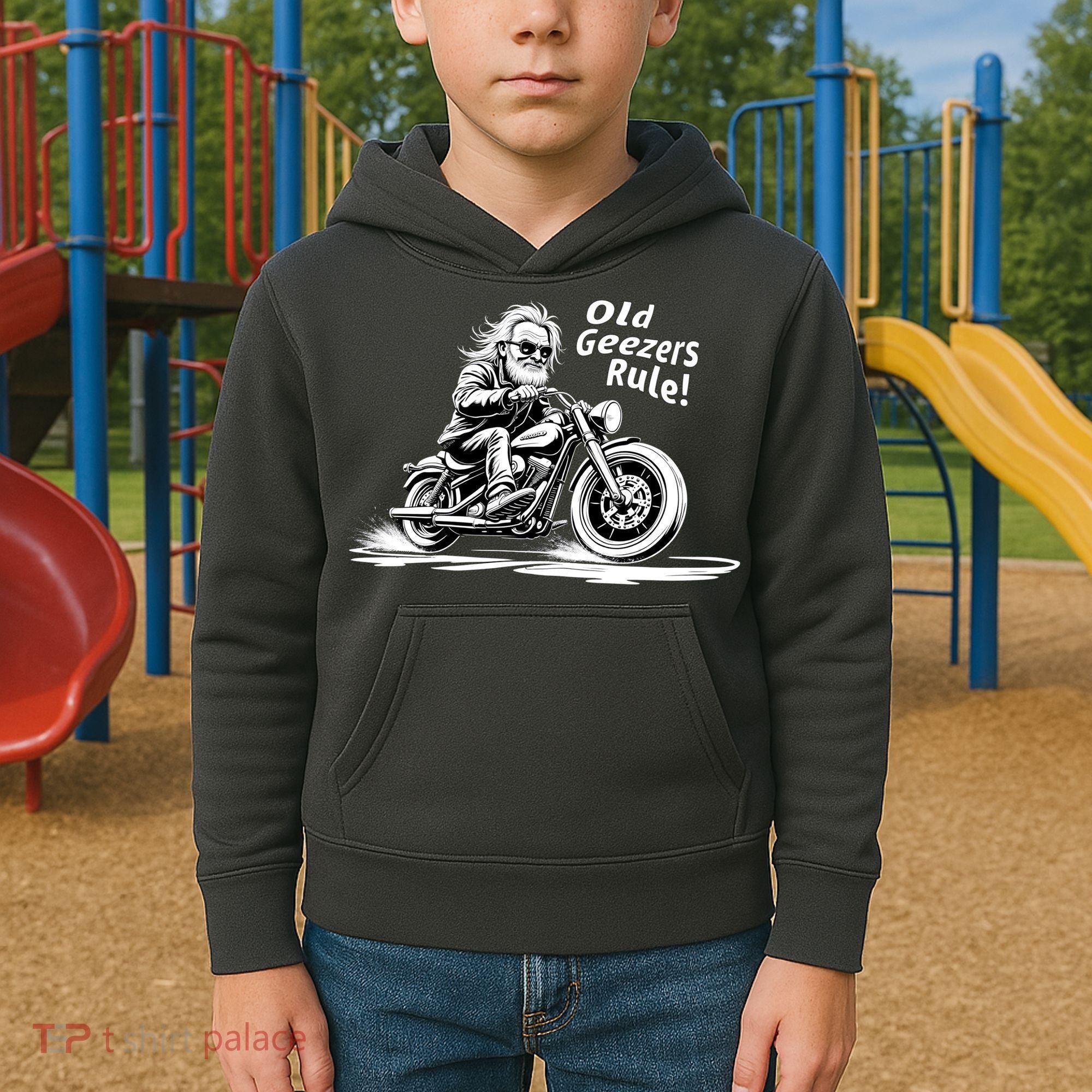 Old Geezers Rule! Kids Hoodie