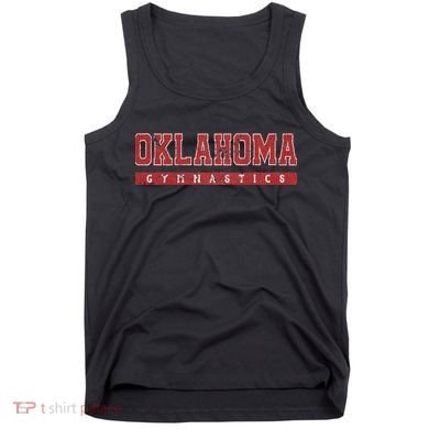 Oklahoma Gymnastics Red Vintage Text Tank Top