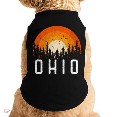 Ohio Gift Retro Style Vintage 70s 80s 90s Gift Doggie Tank