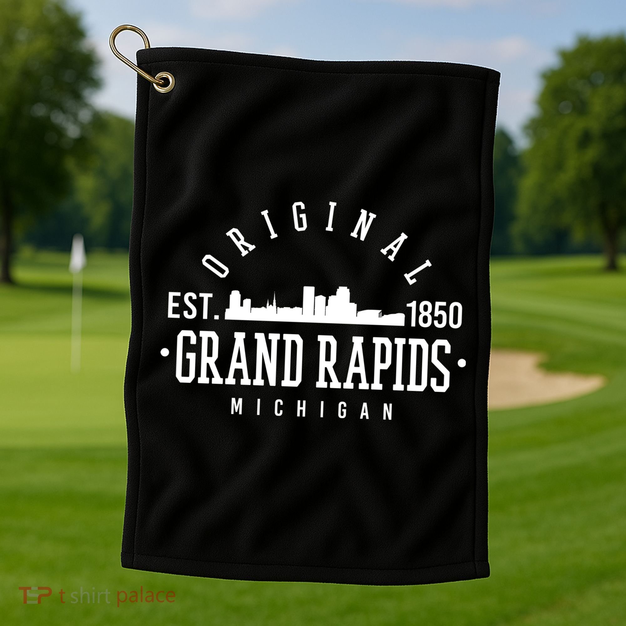 Original Grand Rapids Michigan Golf Towel
