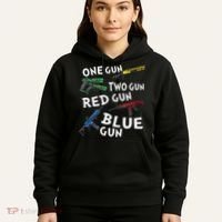 One Gun Two Gun Red Gun Blue Gun Hoodie thumb 5