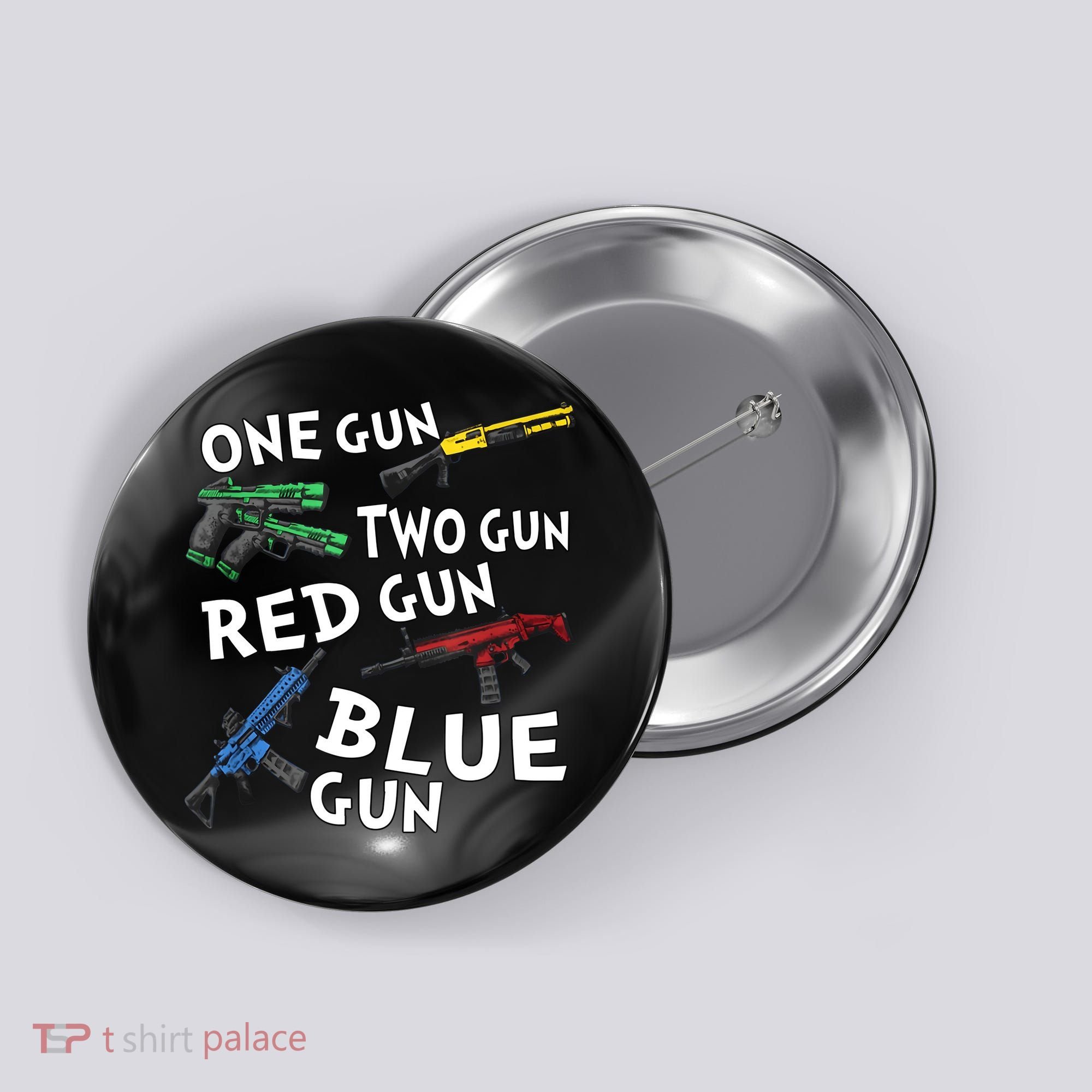 One Gun Two Gun Red Gun Blue Gun Button