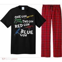 One Gun Two Gun Red Gun Blue Gun Pajama Set thumb 0