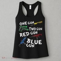 One Gun Two Gun Red Gun Blue Gun Women's Tank Top thumb 3