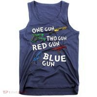 One Gun Two Gun Red Gun Blue Gun Tank Top thumb 0