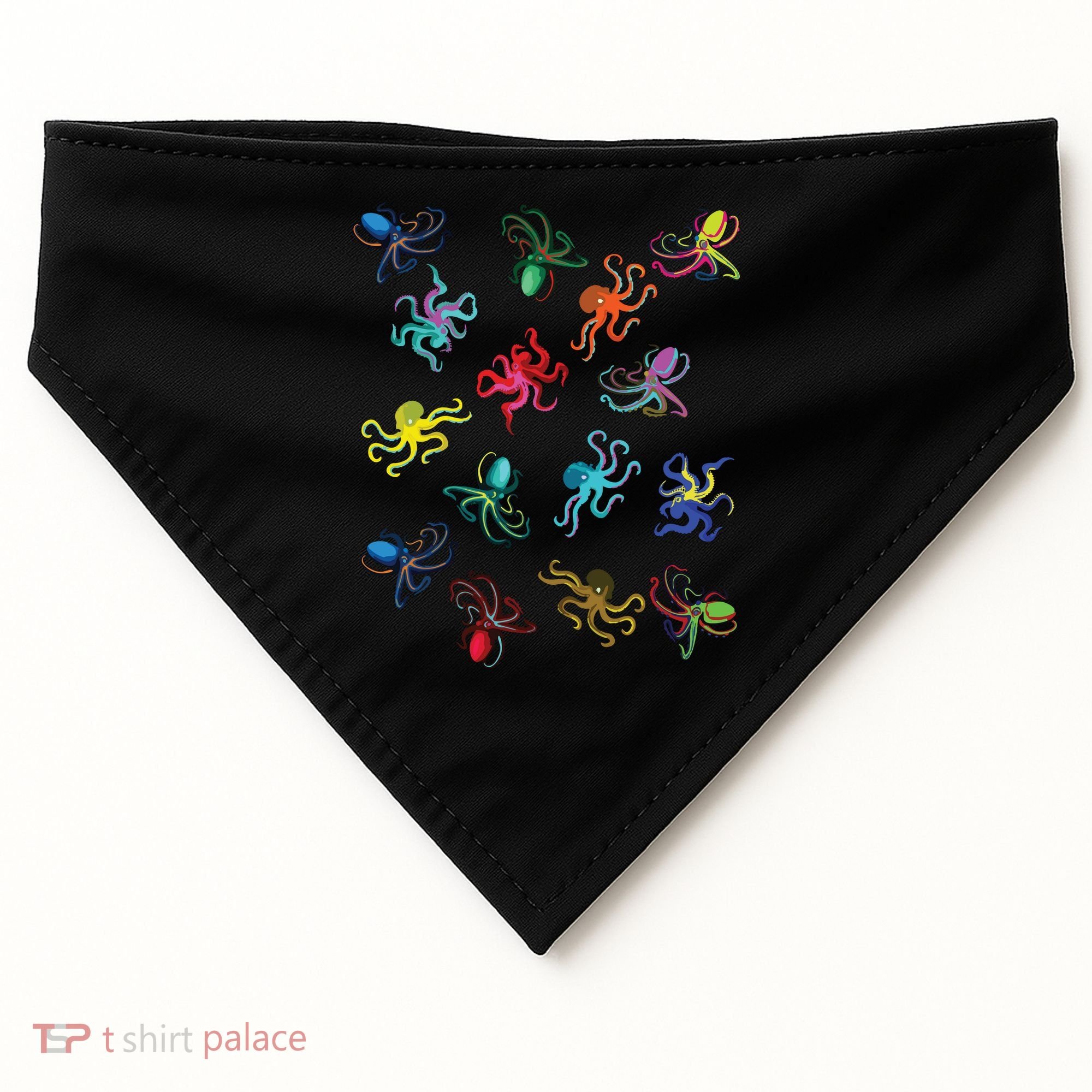 Octopus Gift Tee Octopus Tee USA-Made Doggie Bandana