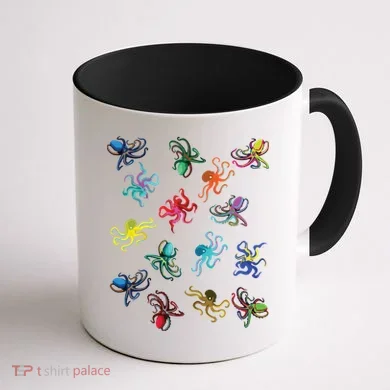 Octopus Gift Tee Octopus Tee Coffee Mug back