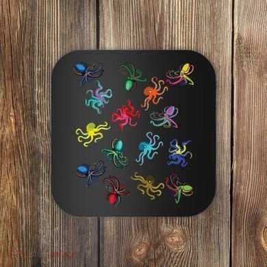 Octopus Gift Tee Octopus Tee Coaster