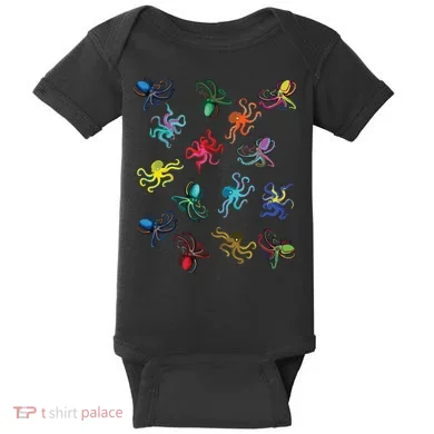Octopus Gift Tee Octopus Tee Baby Bodysuit