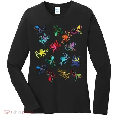 Octopus Gift Tee Octopus Tee Women's Long Sleeve Shirt