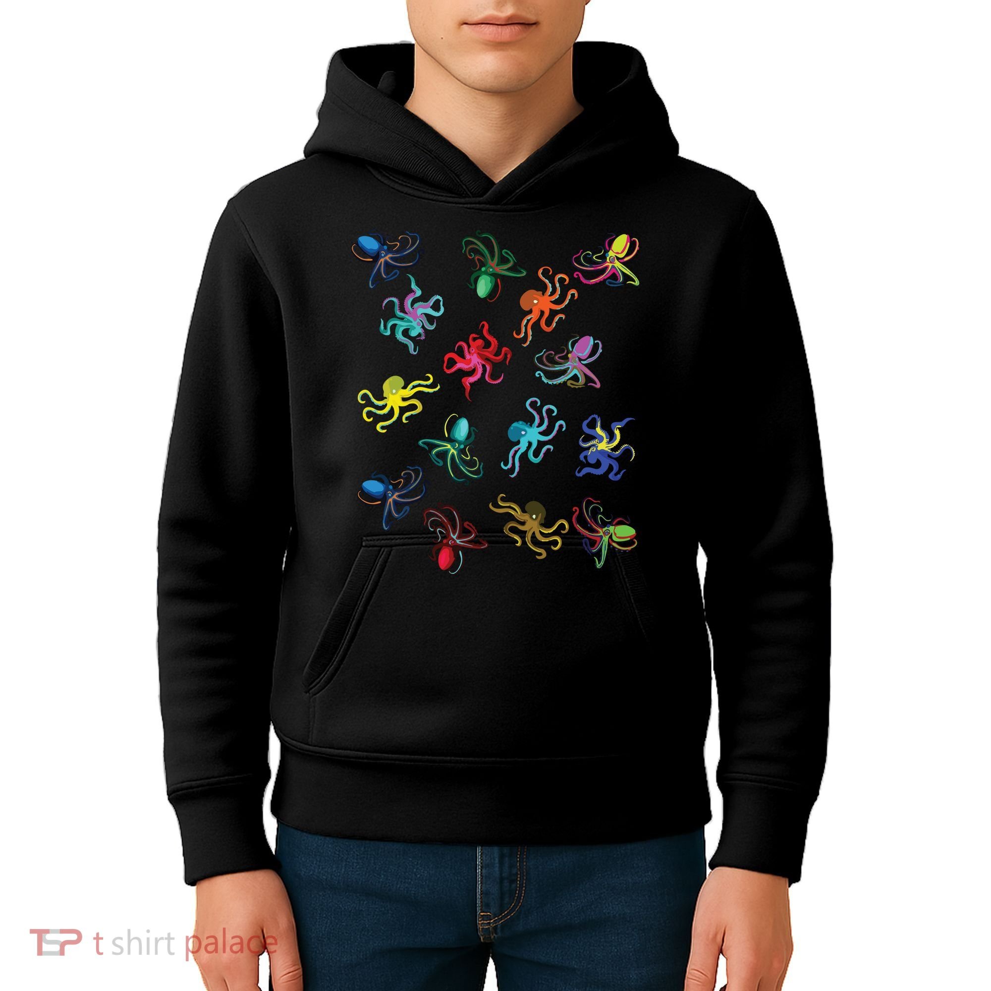 Octopus Gift Tee Octopus Tee Kids Hoodie