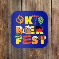 Oktoberfest German Things Cute Bavarian Festival Coaster thumb 0