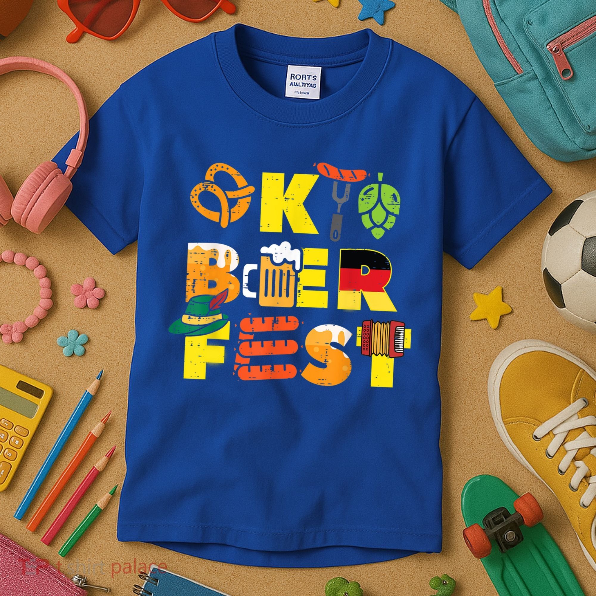 Oktoberfest German Things Cute Bavarian Festival Kids T-Shirt