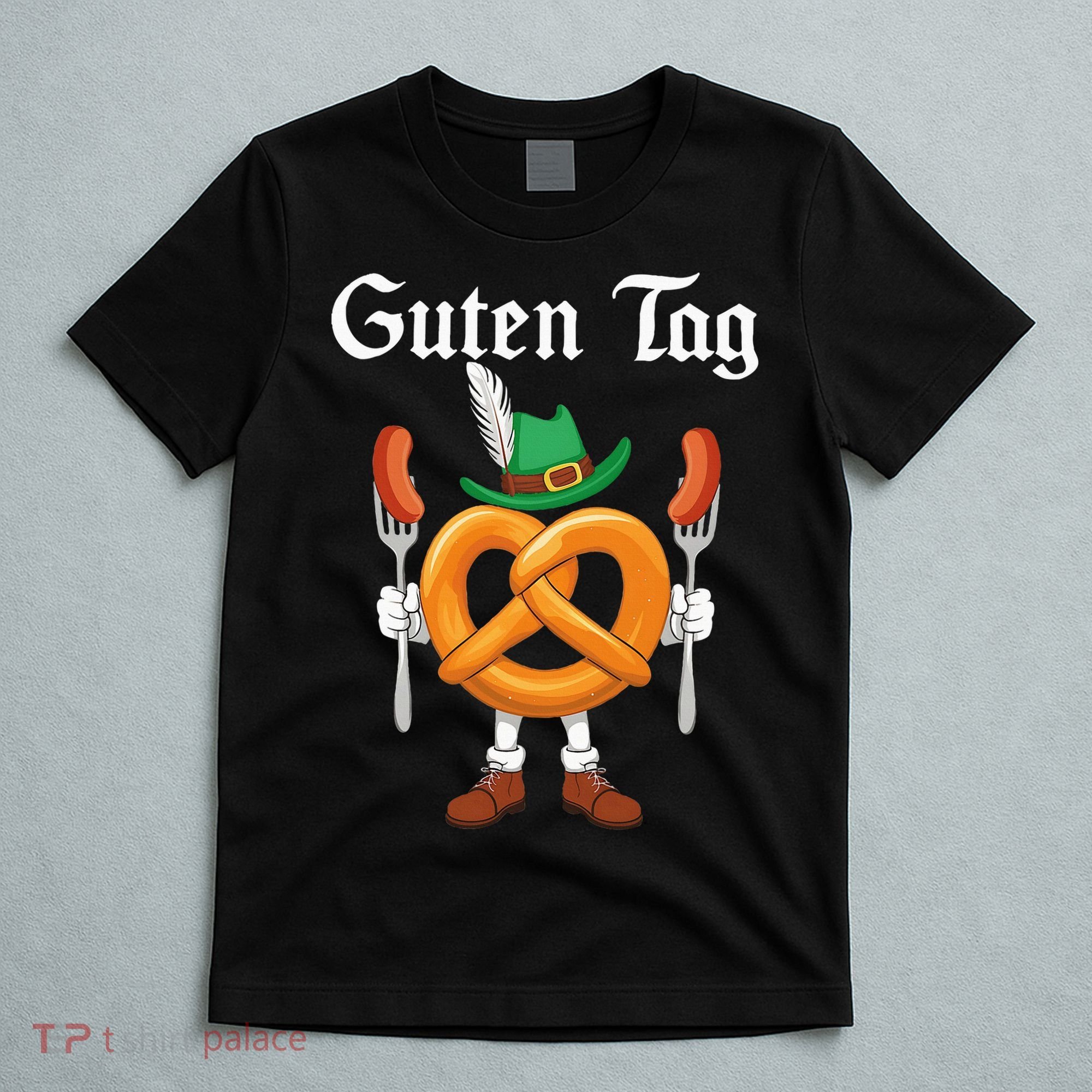 Oktoberfest Guten Tag Pretzel German Costume T-Shirt