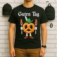 Oktoberfest Guten Tag Pretzel German Costume T-Shirt thumb 6