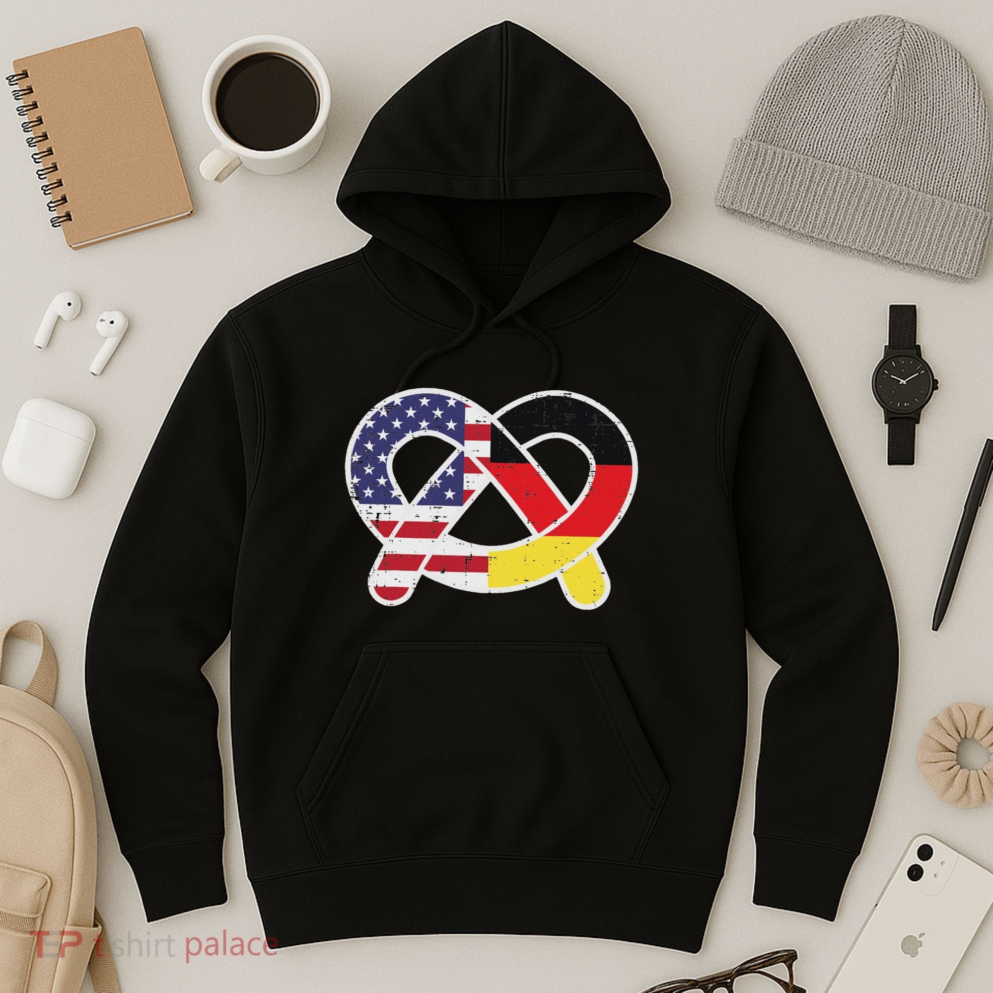 Oktoberfest German Us Flag Costume Hoodie