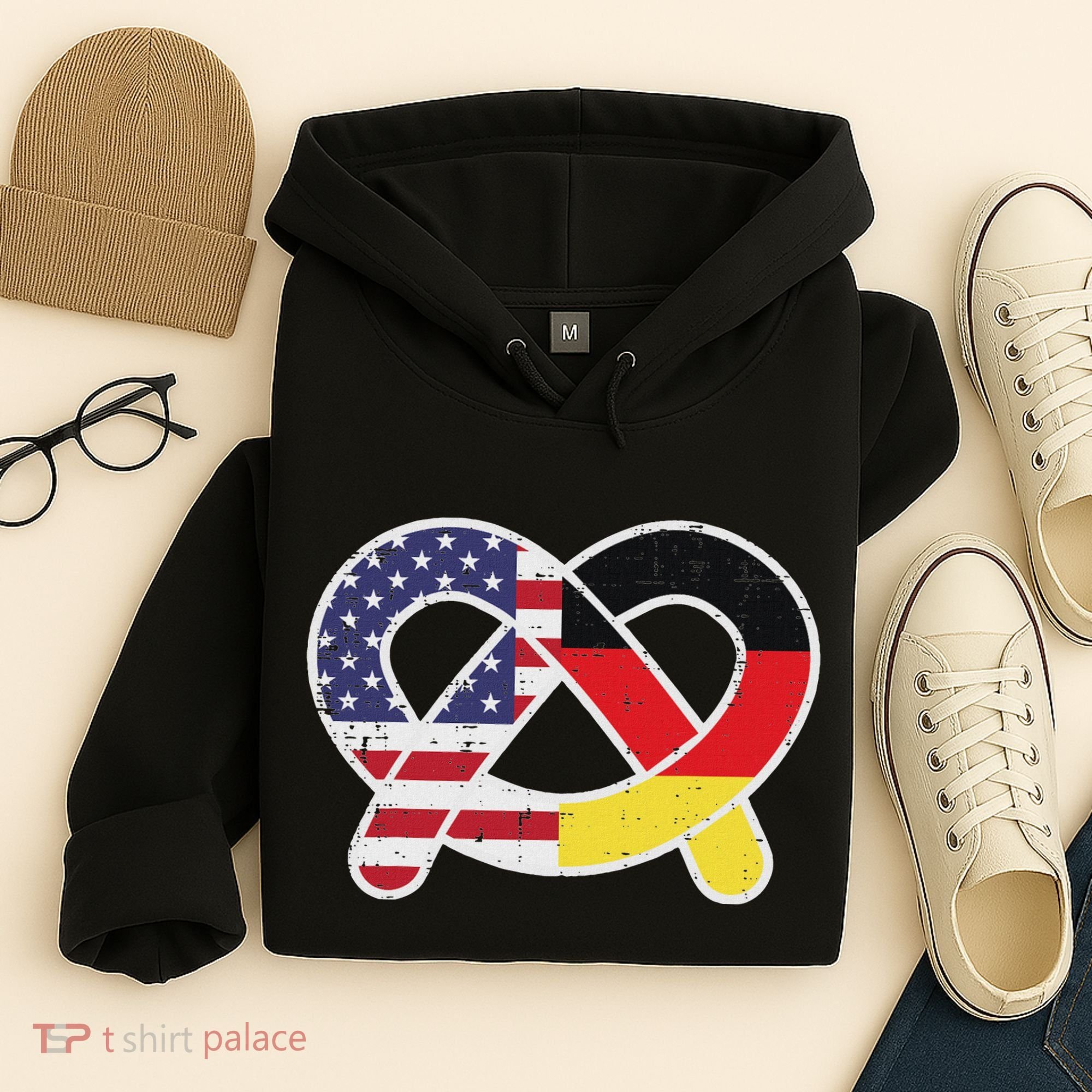 Oktoberfest German Us Flag Costume Hoodie