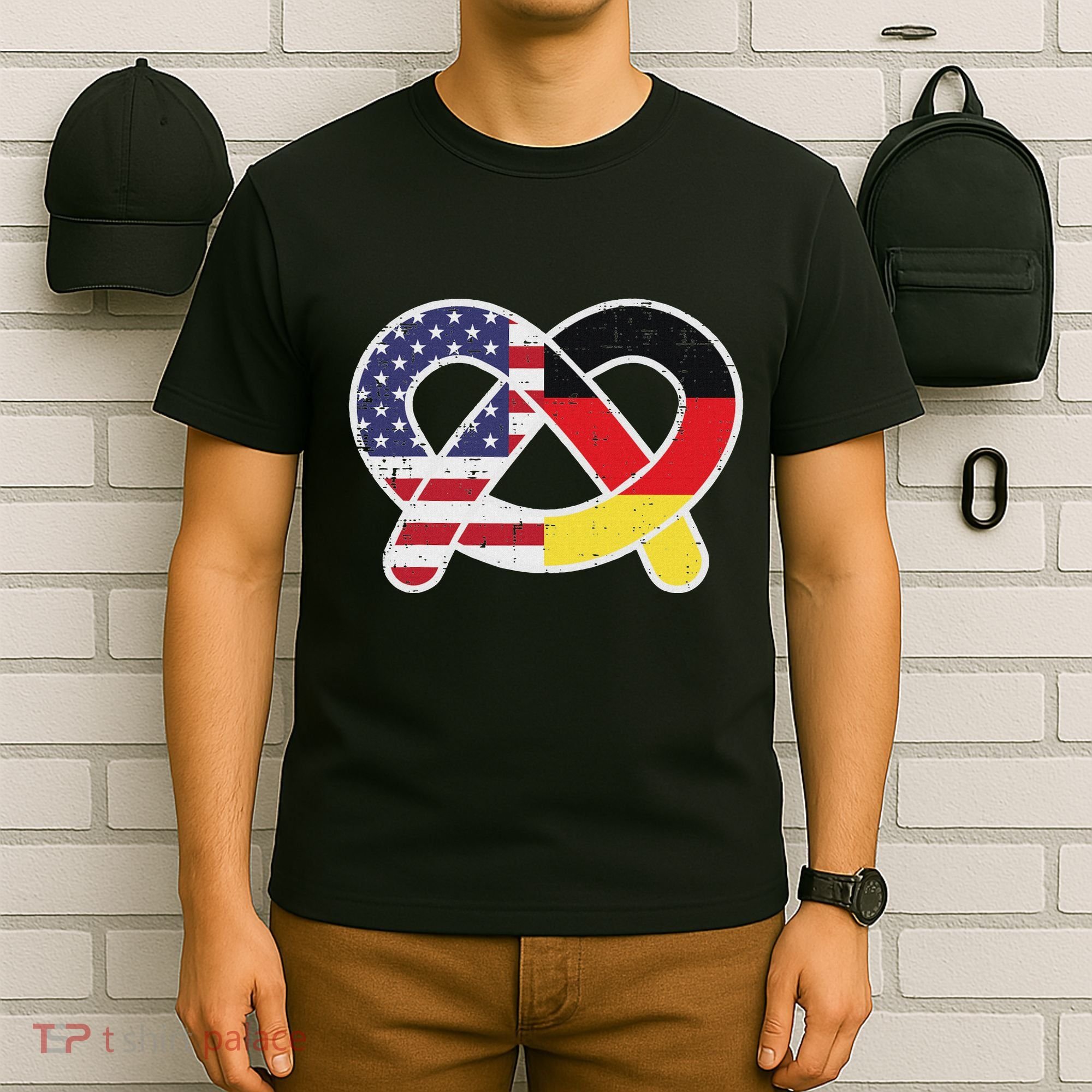 Oktoberfest German Us Flag Costume T-Shirt