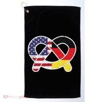 Oktoberfest German Us Flag Costume Golf Towel thumb 0