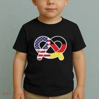 Oktoberfest German Us Flag Costume Toddler T-Shirt thumb 2