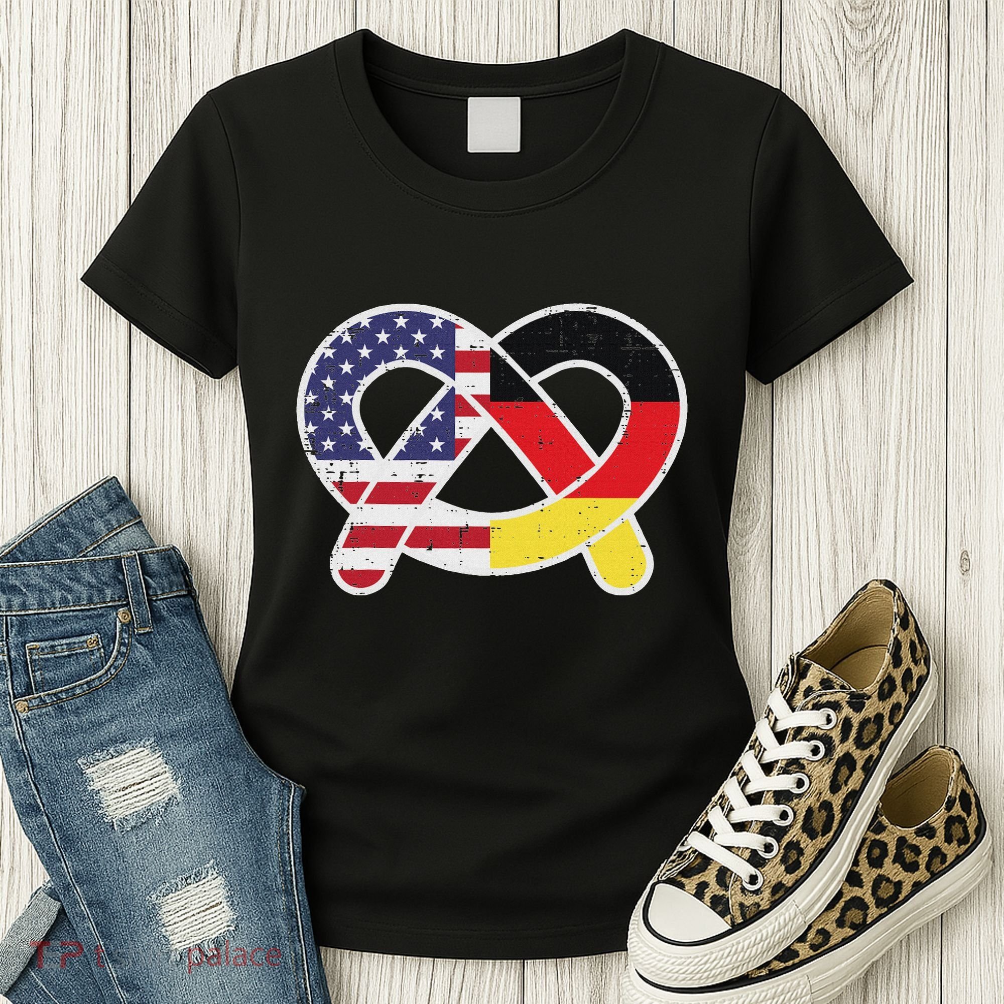 Oktoberfest German Us Flag Costume Women's T-Shirt