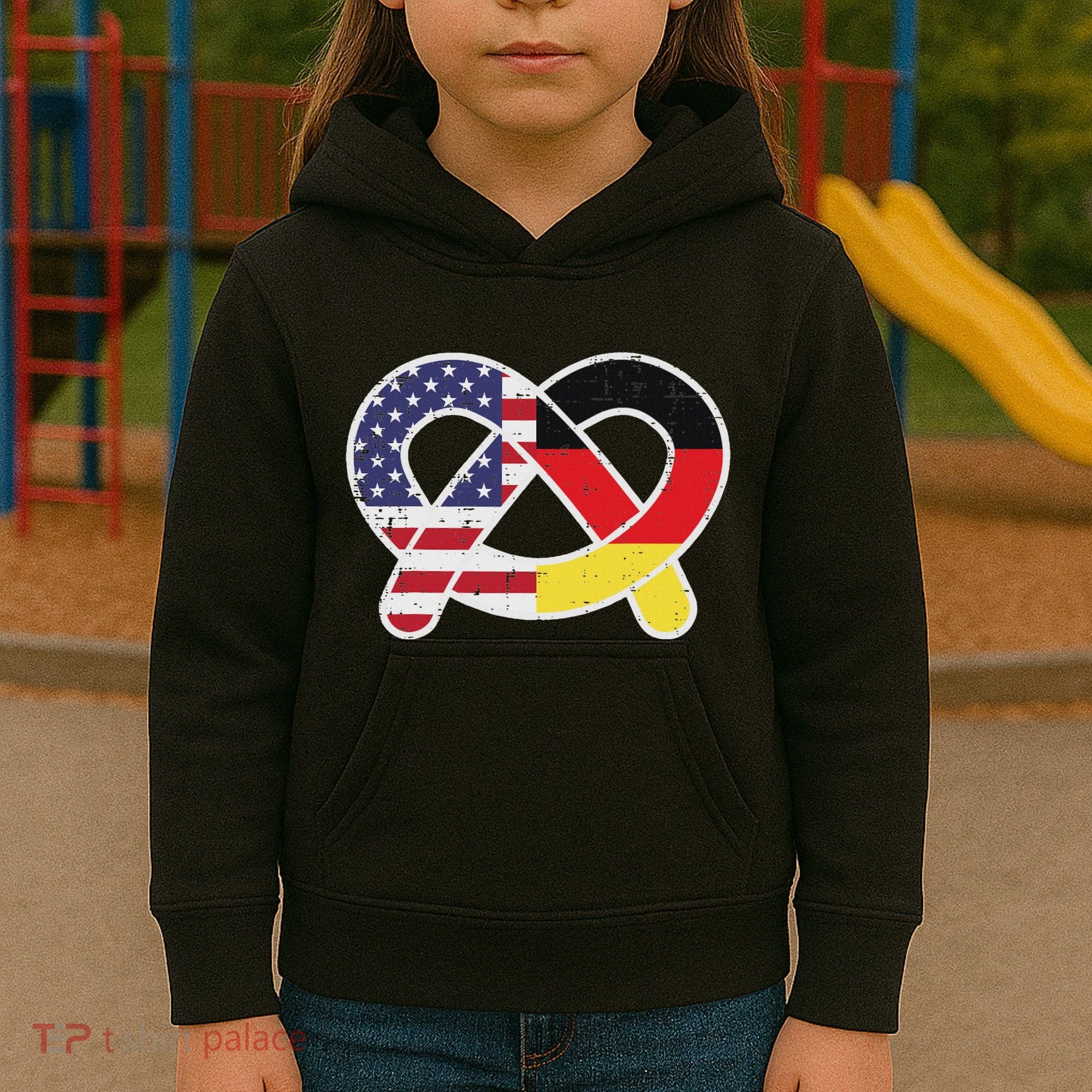 Oktoberfest German Us Flag Costume Kids Hoodie