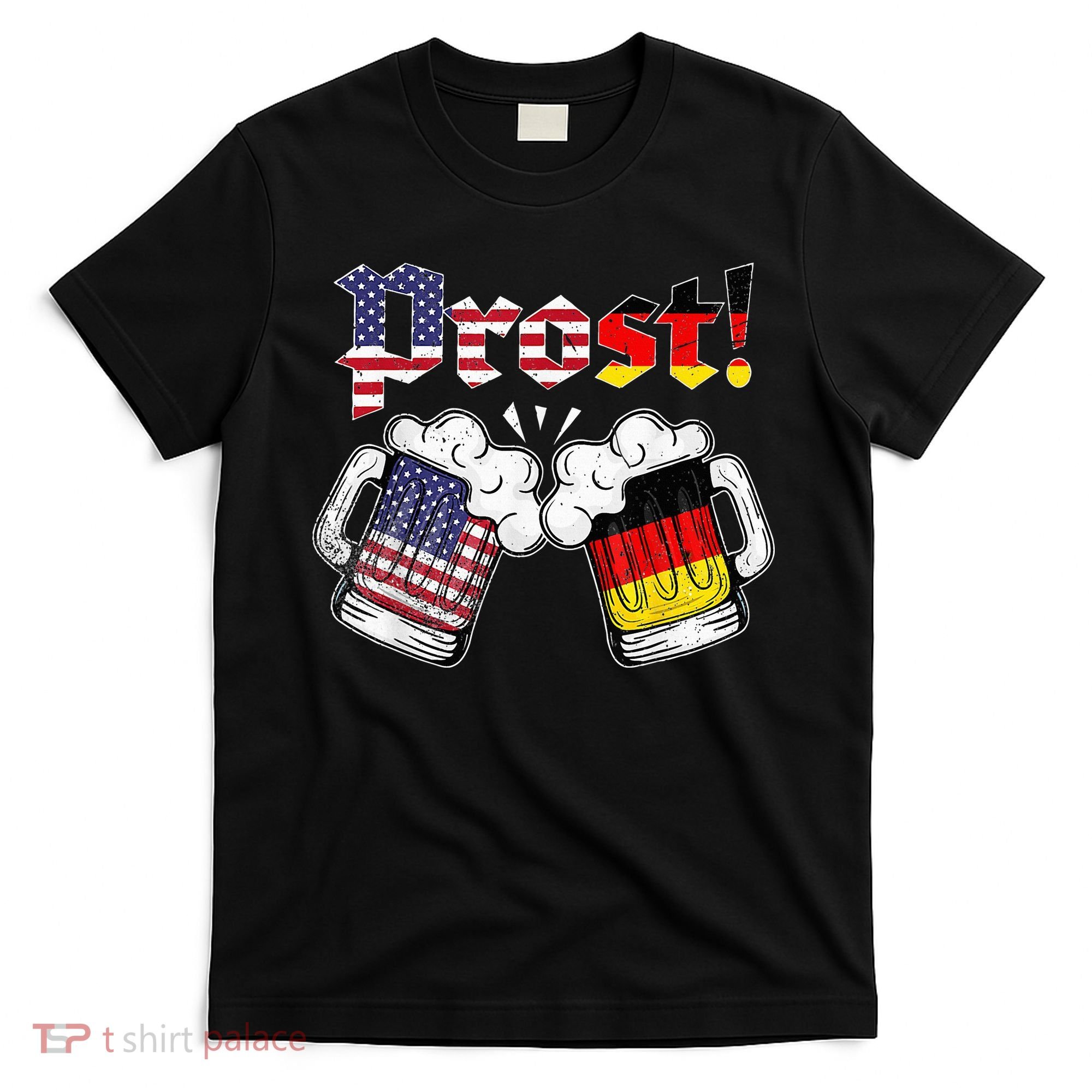Oktoberfest German USA Flag Beer Octoberfest Prost T-Shirt