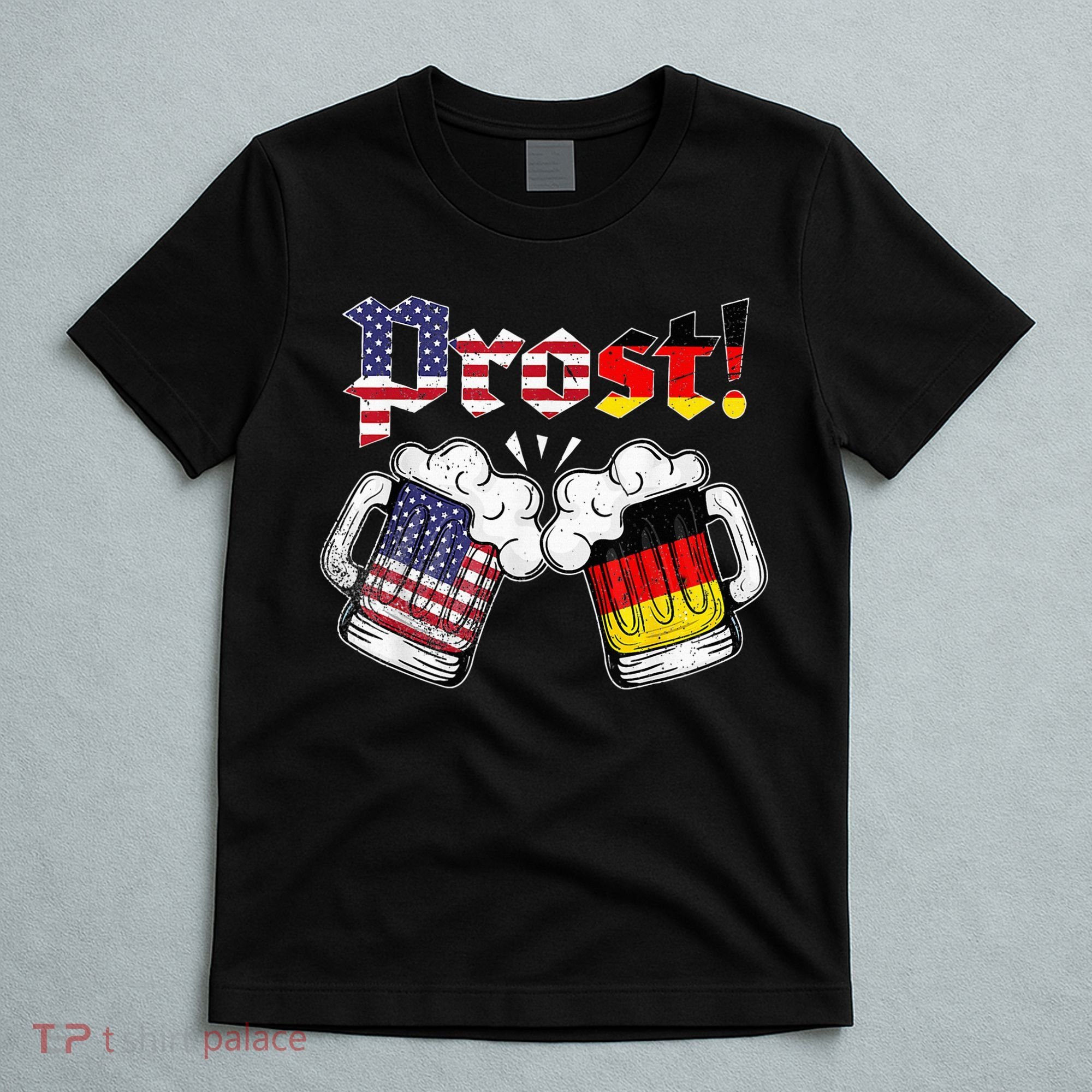 Oktoberfest German USA Flag Beer Octoberfest Prost T-Shirt